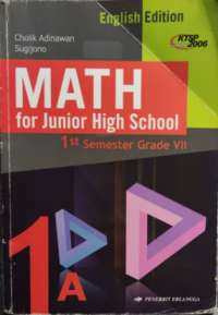 Image of Math for Junior High School 1st Semester Grade VII