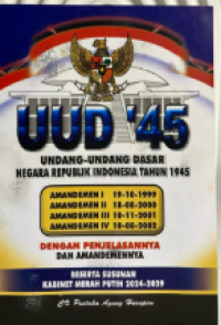 Image of UUD 1945 (Undang-Undang Dasar Negara Republik Indonesia 1945)